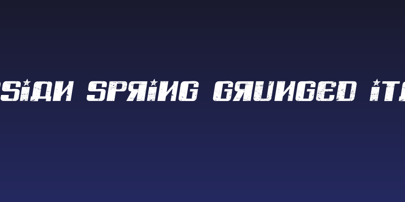 Russian Spring Grunged Italic Social Header