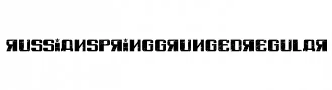 Russian Spring Grunged Regular  Fuentes Gratis Descargar