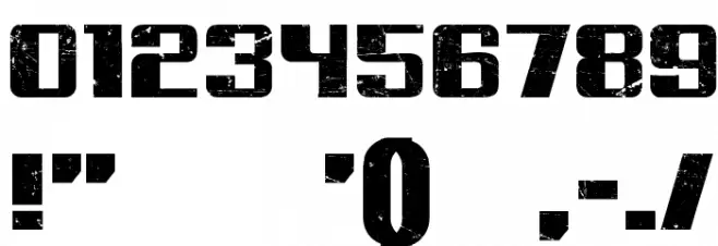 Russian Spring Grunged Regular Font OTHER CHARS