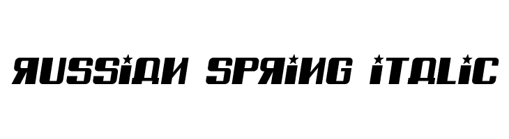 Russian Spring Italic  नि: शुल्क फ़ॉन्ट्स डाउनलोड