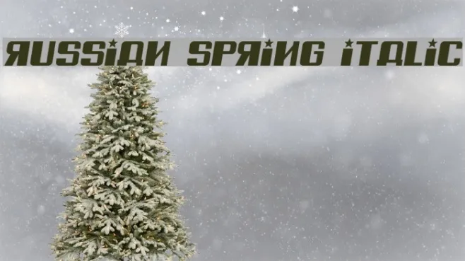 Russian Spring Italic Example 1