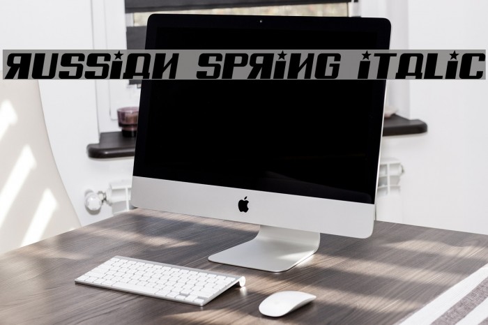 Russian Spring Italic Font examples