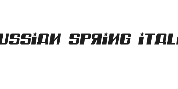 Russian Spring Italic Logo
