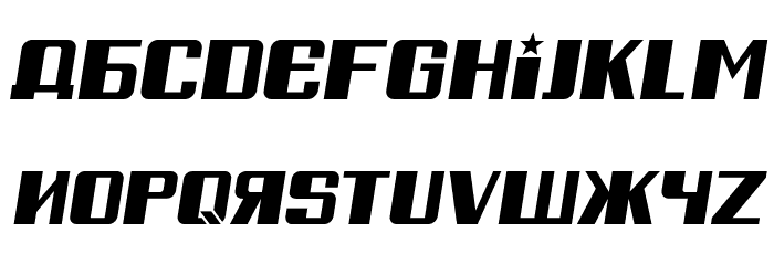 Russian Spring Italic Font LOWERCASE