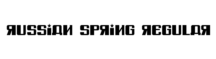 Russian Spring Regular  les polices de caractères gratuit tlcharger