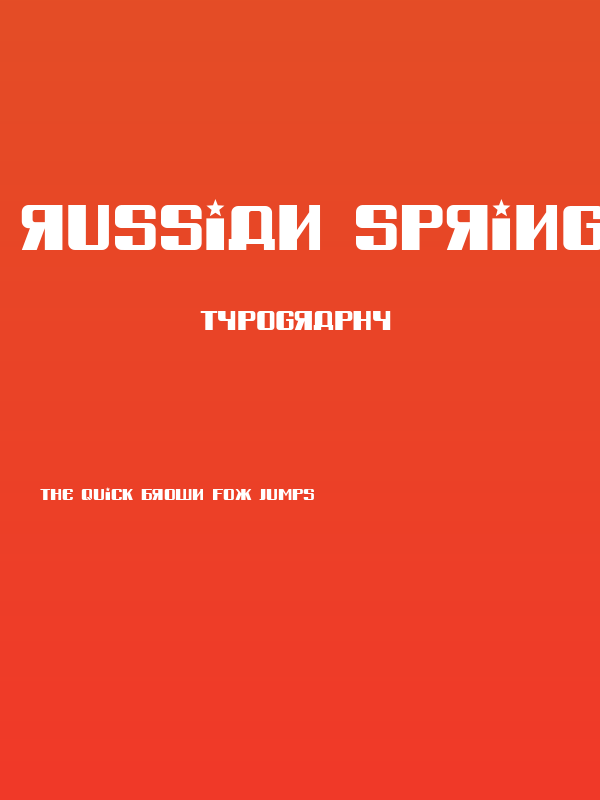 Russian Spring Regular Poster