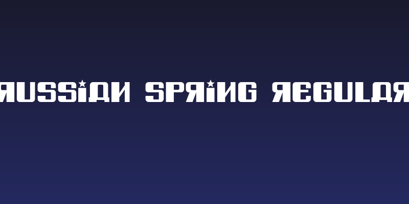Russian Spring Regular Social Header