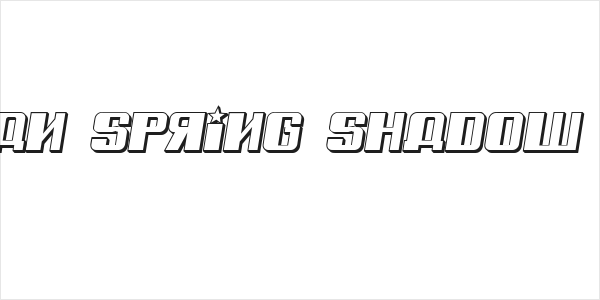 Russian Spring Shadow Italic Logo