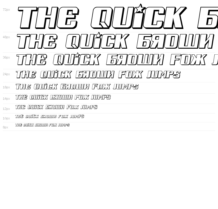 Russian Spring Shadow Italic Waterfall