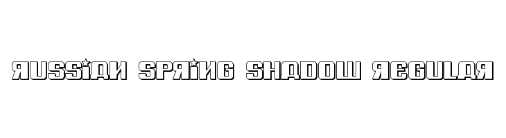 Russian Spring Shadow Regular Font - Free Fonts Download