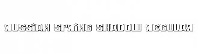 Russian Spring Shadow Regular  Fuentes Gratis Descargar
