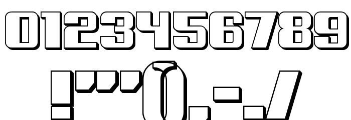 Russian Spring Shadow Regular Font OTHER CHARS