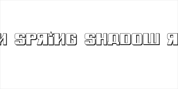 Russian Spring Shadow Regular Logo