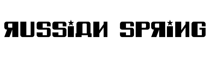 Russian Spring  font caratteri gratis