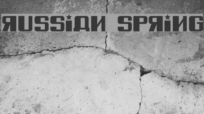 Russian Spring Font examples