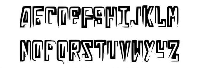 RussianLine Font UPPERCASE