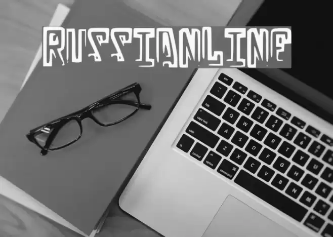 RussianLine Font examples