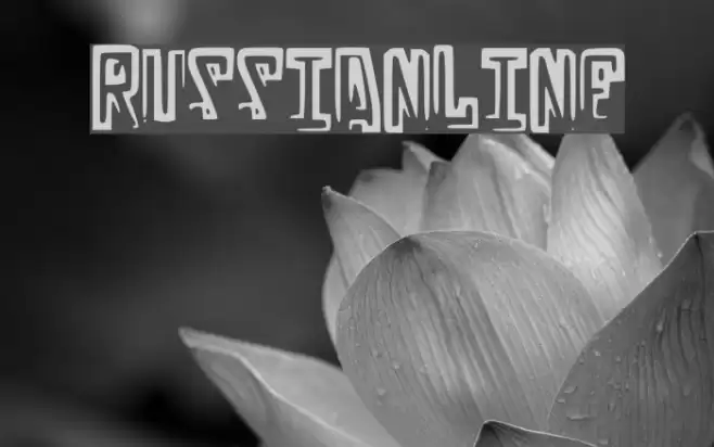 RussianLine Font examples