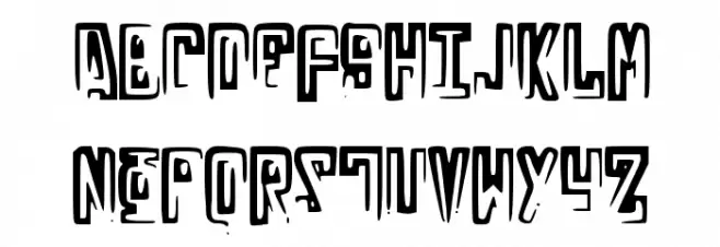 RussianLine Font LOWERCASE