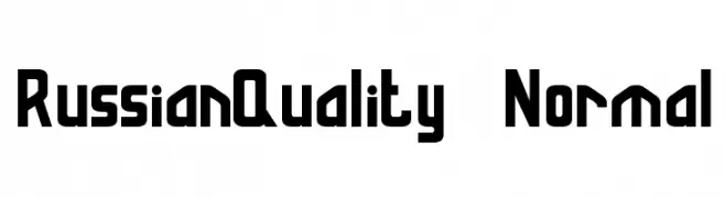 RussianQuality  Normal  baixar fontes gratis