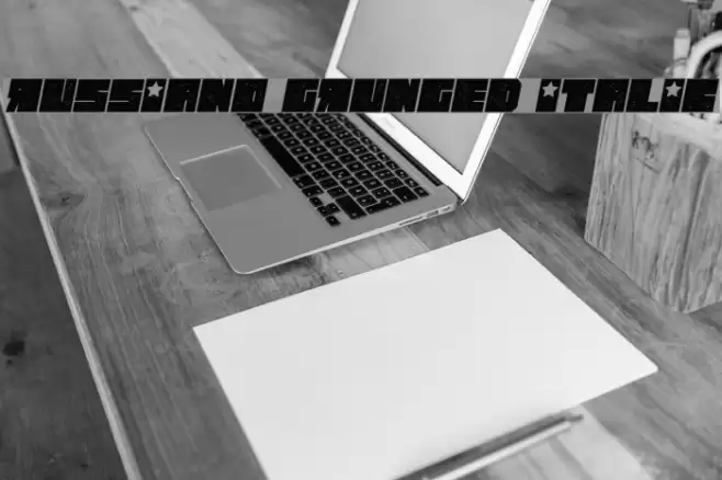 Russiano Grunged Italic Font examples