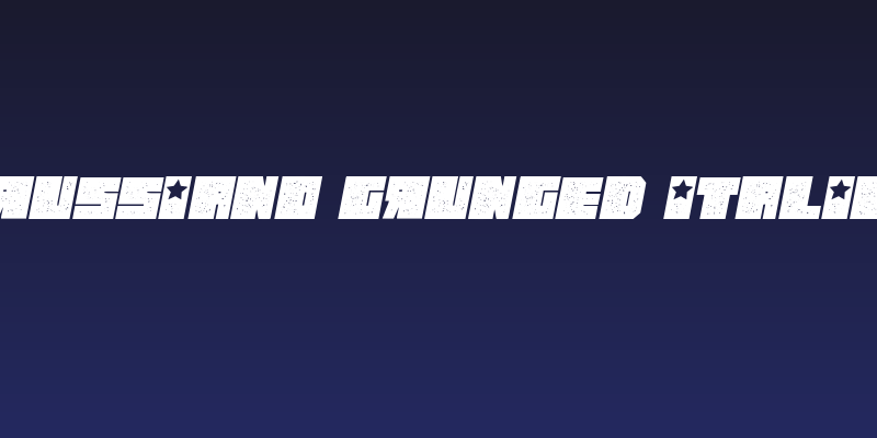 Russiano Grunged Italic Social Header