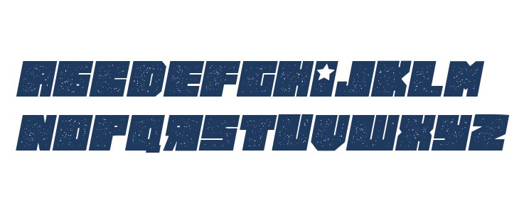 Russiano Grunged Italic Lowercase