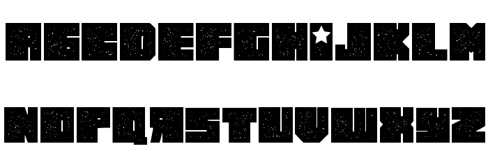 Russiano Grunged Regular Font LOWERCASE