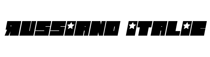 Russiano Italic  Free Fonts Download