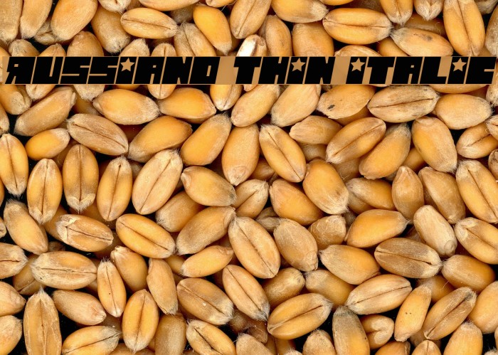 Russiano Thin Italic Font examples
