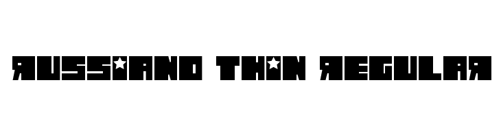 Russiano Thin Regular  font caratteri gratis