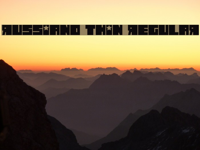 Russiano Thin Regular Example 2