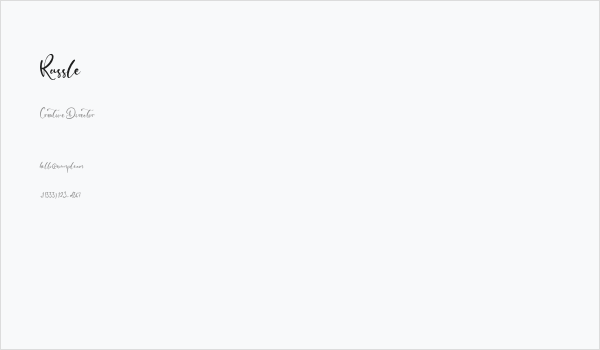 Russle Business Card