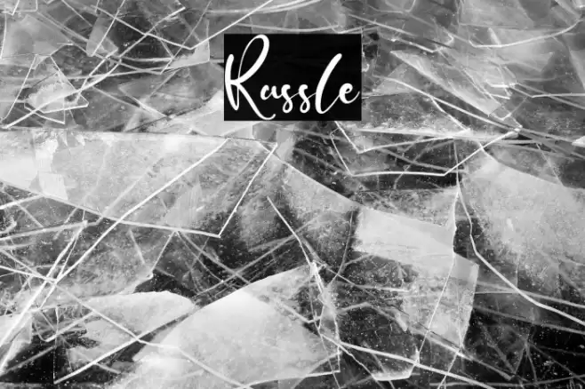 Russle Font examples