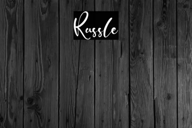 Russle Font examples