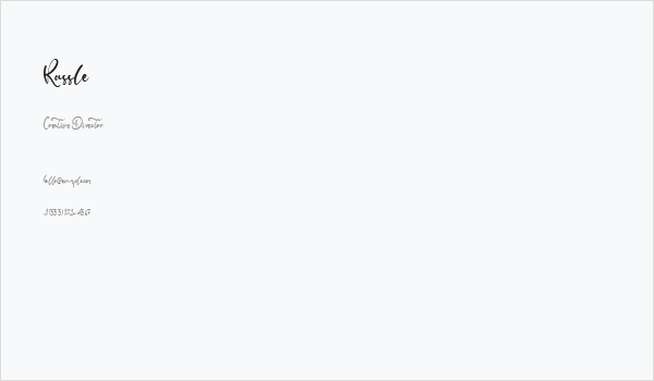 Russle Business Card