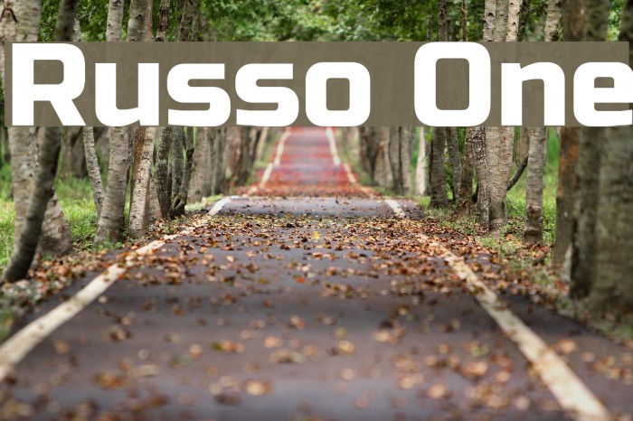 Russo One Font examples