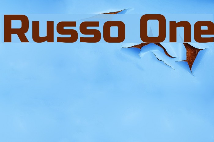 Russo One Font examples