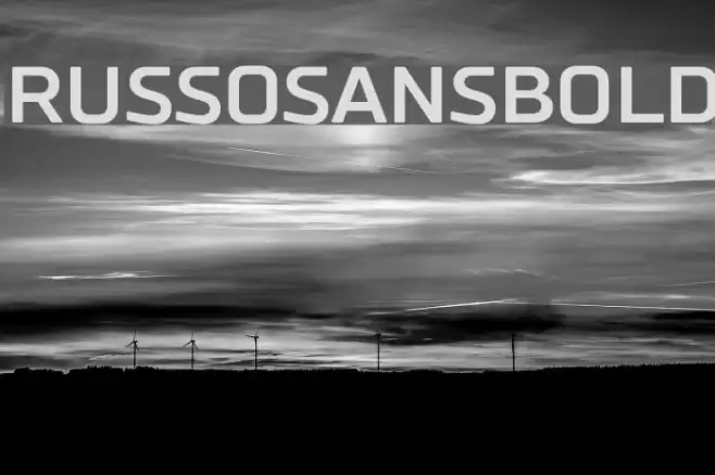 RussoSansBold Font examples