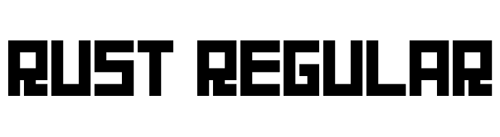Rust Regular Шрифта
