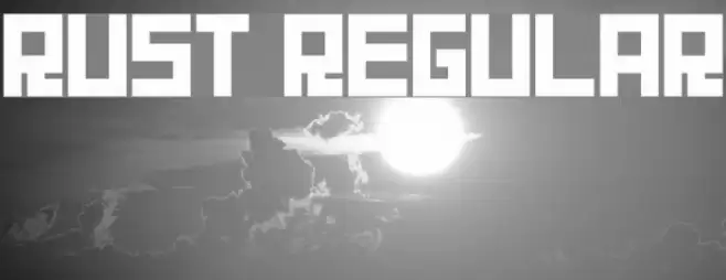Rust Regular フォント examples