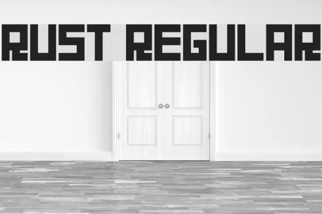 Rust Regular フォント examples