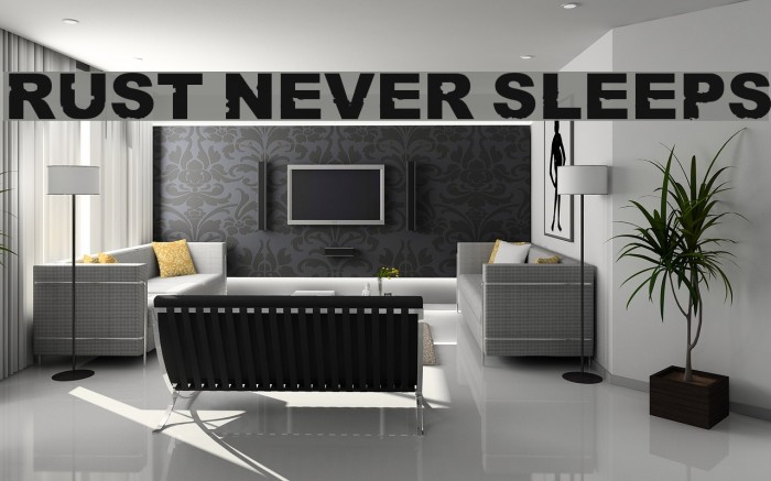 Rust never sleeps Font examples