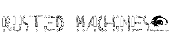 Rusted MachineSW  नि: शुल्क फ़ॉन्ट्स डाउनलोड
