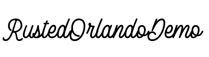 RustedOrlandoDemo  font caratteri gratis