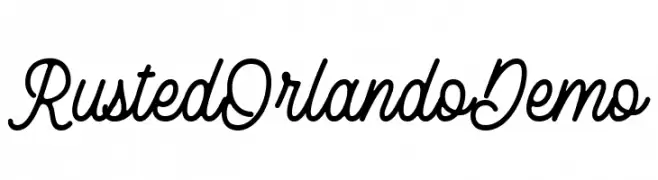 RustedOrlandoDemo  Frei Schriftart Herunterladen