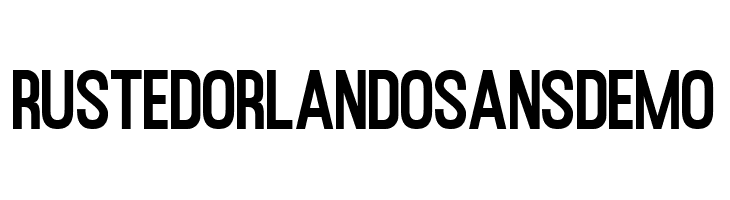 RustedOrlandoSansDemo  font caratteri gratis