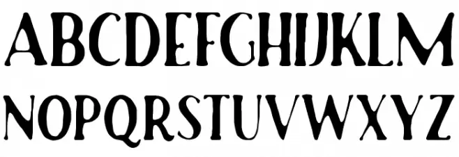 RustedOrlandoSerifDemo Fonte MAIÚSCULAS