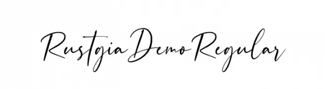 RustgiaDemoRegular  Fuentes Gratis Descargar