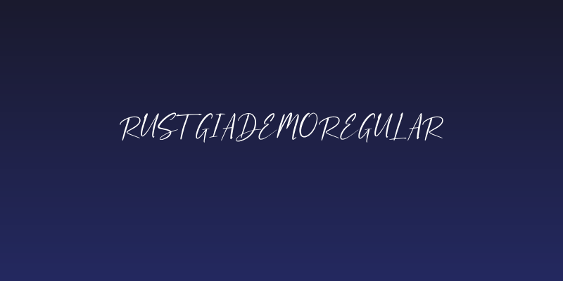 RustgiaDemoRegular Social Header